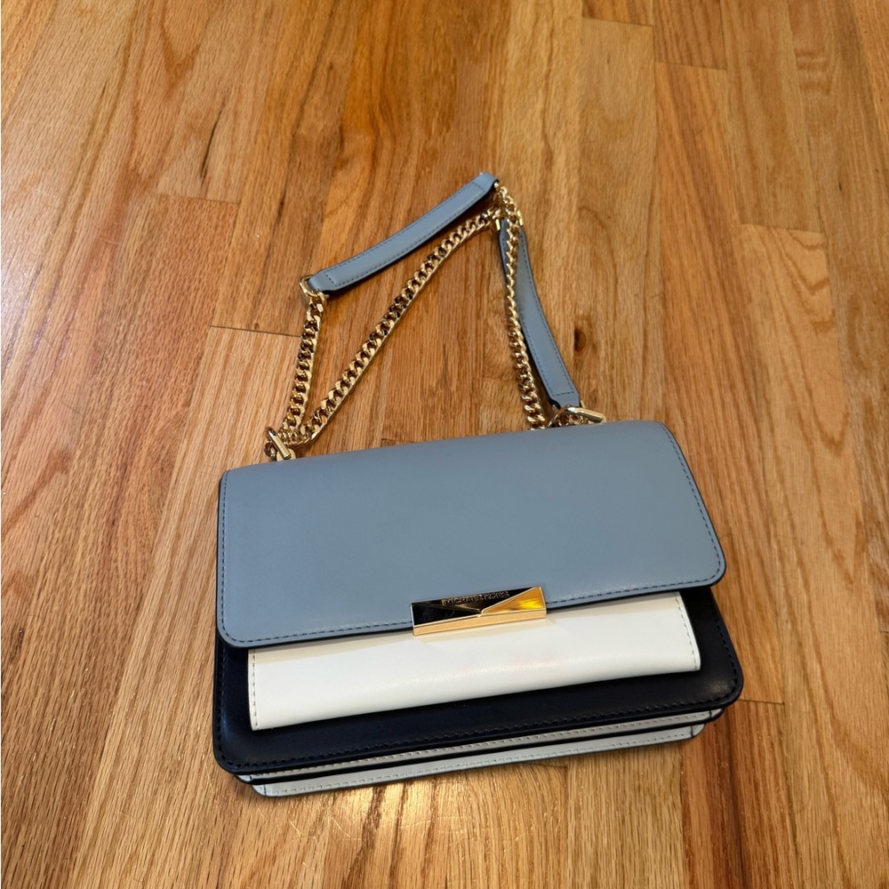 Michael Kors Blue and White Women's Bag